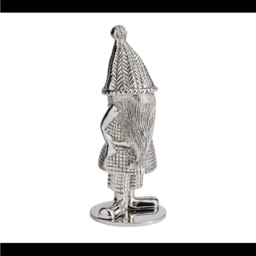 🆕RARE🆕 Pottery Barn Gnome Shaped Metal Cocktail Shaker 14 OZ 5.75